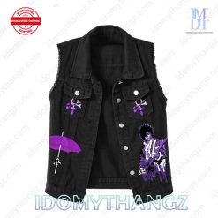 Prince Purple Rain Sleeveless Denim Jacket