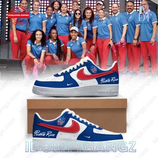 Puerto Rico Basketball Olympic Games Paris 2024 Air Force 1 Sneakers