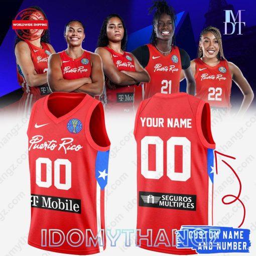 Puerto Rico Basketball Olympic Games Paris 2024 Custom Jersey