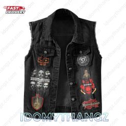 Rammstein Du Du Hast Sleeveless Denim Jacket