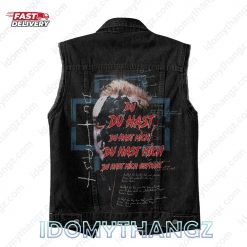 Rammstein Du Du Hast Sleeveless Denim Jacket