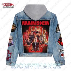 Rammstein Rock Star Hooded Denim Jacket