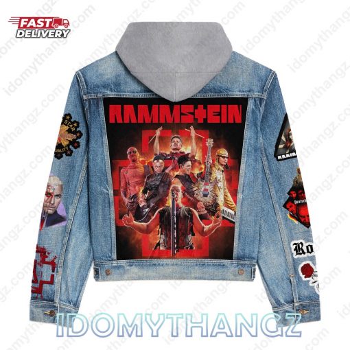 Rammstein Rock Star Hooded Denim Jacket