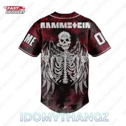 Rammstein Skull Customize Baseball Jersey