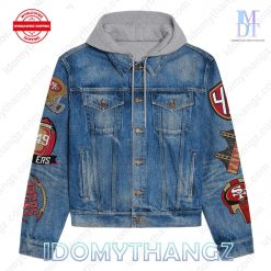 San Francisco 49ers Faithful For Life Hooded Denim Jacket