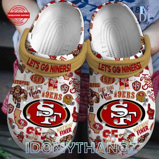 San Francisco 49ers Lets Go Niners Crocs Clogs