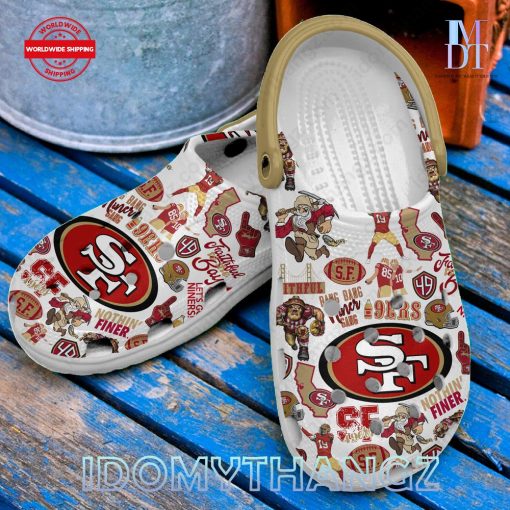 San Francisco 49ers Lets Go Niners Crocs Clogs