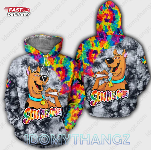 Scooby Doo Smoke Weed Tie Dye Hoodie