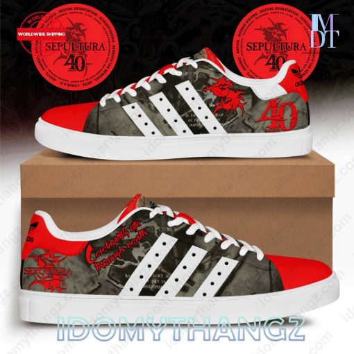 Sepultura Celebrating Life Through Death Stan Smith Shoes