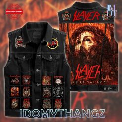 Slayer Repentless Sleeveless Denim Jacket