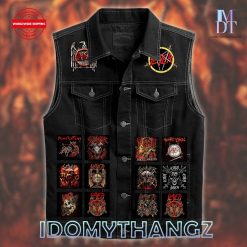 Slayer Repentless Sleeveless Denim Jacket