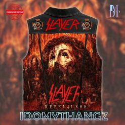 Slayer Repentless Sleeveless Denim Jacket