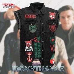 Sleeping With Sirens Sleeveless Denim Jacket