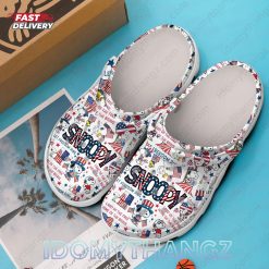 Snoopy USA Flag Crocs Clogs Shoes 3