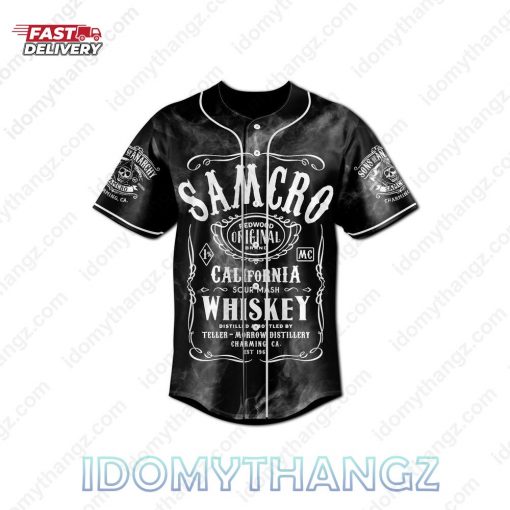 Sons Of Anarchy Whiskey Custom Baseball Jersey