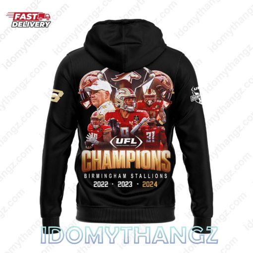 Special Birmingham Stallions UFL Champions 2024 Hoodie