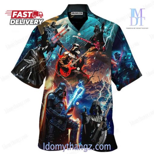 Star Wars Darth Vader Playing Guitar Hawaiian Shirt