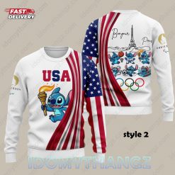 Stitch Olympic Paris 2024 Sweatshirt 3