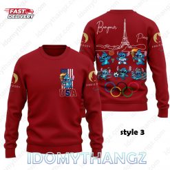 Stitch Olympic Paris 2024 Sweatshirt 4