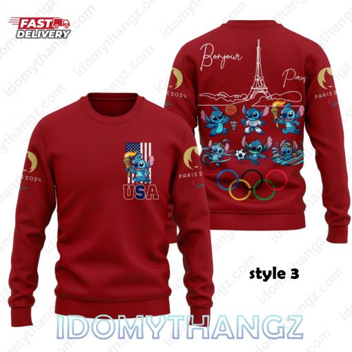 Stitch Olympic Paris 2024 Sweatshirt