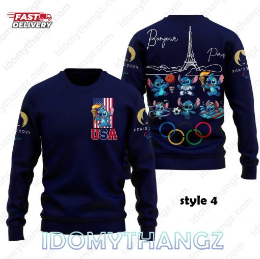 Stitch Olympic Paris 2024 Sweatshirt