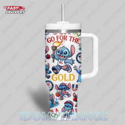 Stitch Team USA Go For The Gold Olympic 40 Oz Tumber 3