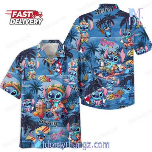 Stitch The Movie Aloha Summer Hawaiian Shirt