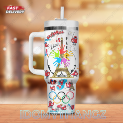 Summer Olympic Paris 2024 40 Oz Stanley Tumbler