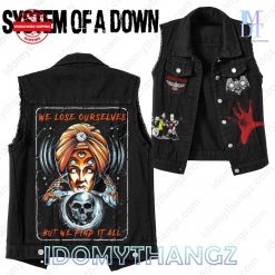 System Of A Down Aerials We Lose Ourselves But We Find It All Sleeveless Denim Jacket 1