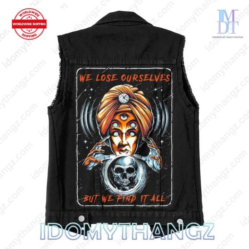 System Of A Down Aerials We Lose Ourselves But We Find It All Sleeveless Denim Jacket