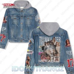 Tate McRae Think Later Hooded Denim Jacket