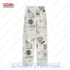 Taylor Swift Button Pajamas Set 4