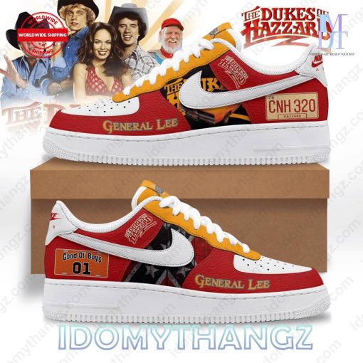 The Dukes Of Hazzard General Lee Air Force 1 Sneakers