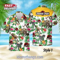 Jurassic Park Tropical Dinosaur Hawaiian Shirt