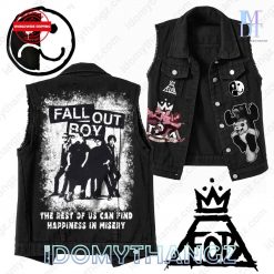 Fall Out Boy The Rest Of Us Can Find Happiness In Misery Sleeveless Denim Jacket