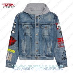 Thirty Seconds To Mars Hooded Denim Jacket