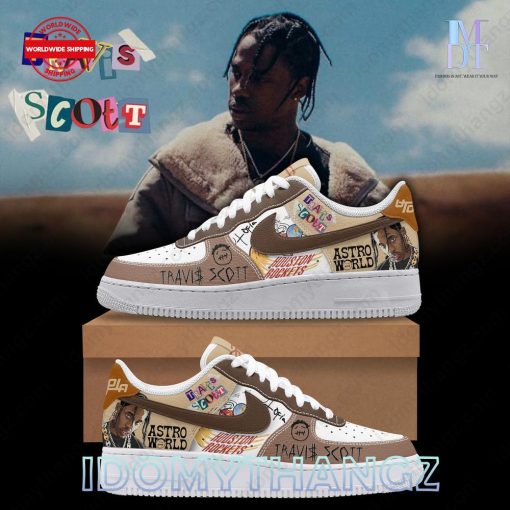 Travis Scott Astro World Limited Air Force 1 Sneakers