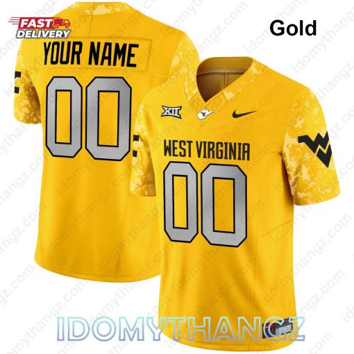 PREMIUM WEST VIRGINIA MOUNTAINEERS 2024 VAPOR FOOTBALL JERSEY