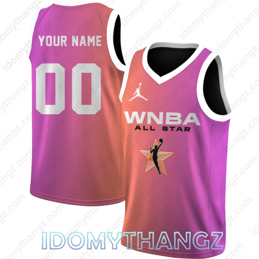 WNBA All Stars Customize Limited Edition Pink Basketball Jersey