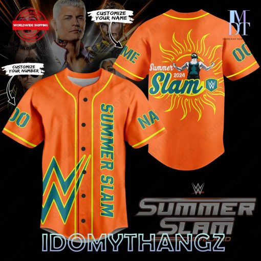 WWE Summerslam Cleveland 2024 Custom Baseball Jersey