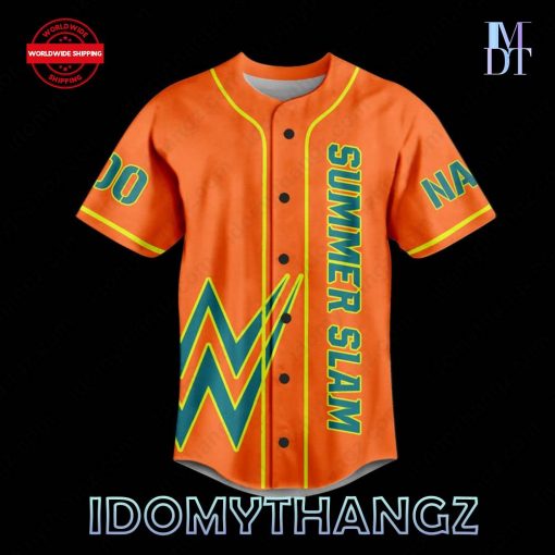 WWE Summerslam Cleveland 2024 Custom Baseball Jersey