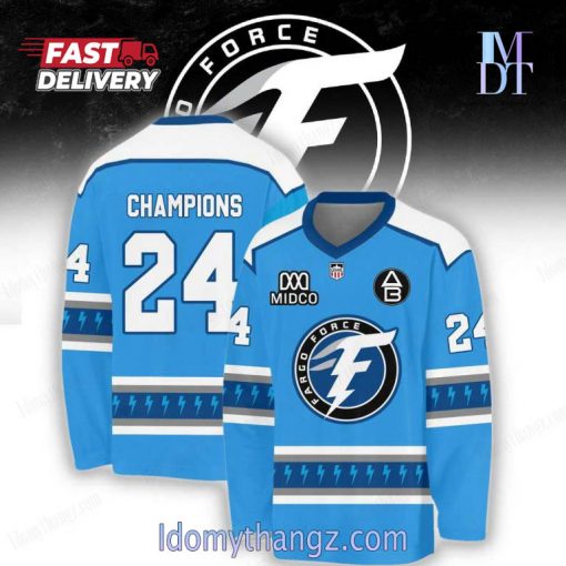 Fargo Force USHL 2024 Champions Hockey Jersey