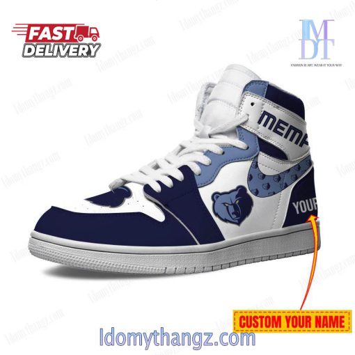 Memphis Grizzlies NBA Custom Name Air Jordan 1