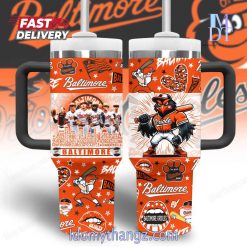 Baltimore Orioles Mascot The Oriole Bird 40 Oz Stanley Tumbler