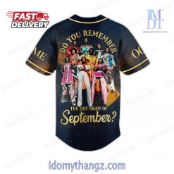 Earth Wind & Fire Custom Baseball Jersey