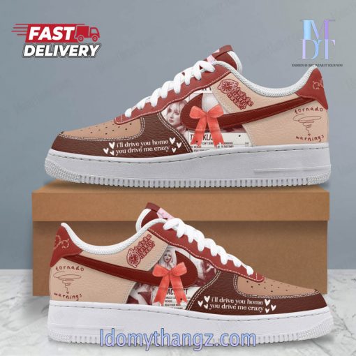 Sabrina Carpenter Tornado Warnings Air Force 1 Sneakers