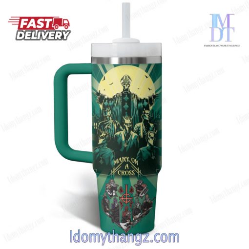 Ghost Mary On A Cross 40 Oz Stanley Tumbler