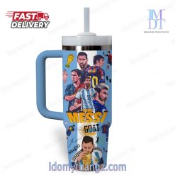 Lionel Messi GOAT Champions Copa America 2024 40 Oz Stanley Tumbler