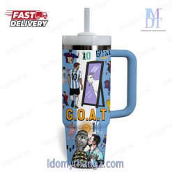 Lionel Messi GOAT Champions Copa America 2024 40 Oz Stanley Tumbler