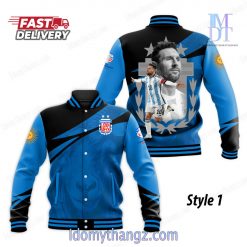 Copa America 2024 Argentina Leo Messi Baseball Jacket 1